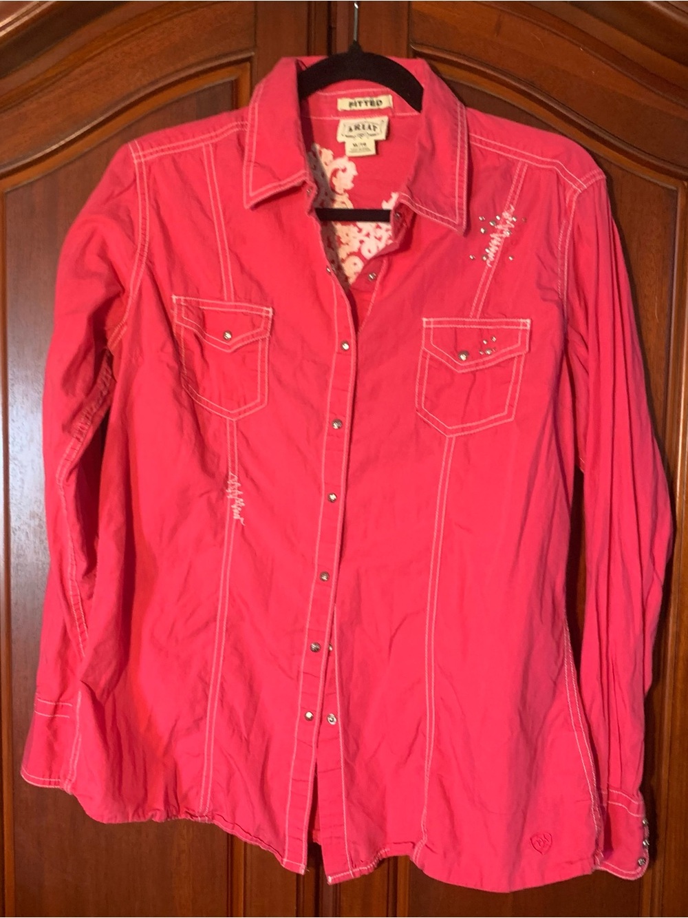 Ariat Hot Pink Western Snap-Front Women's Shirt